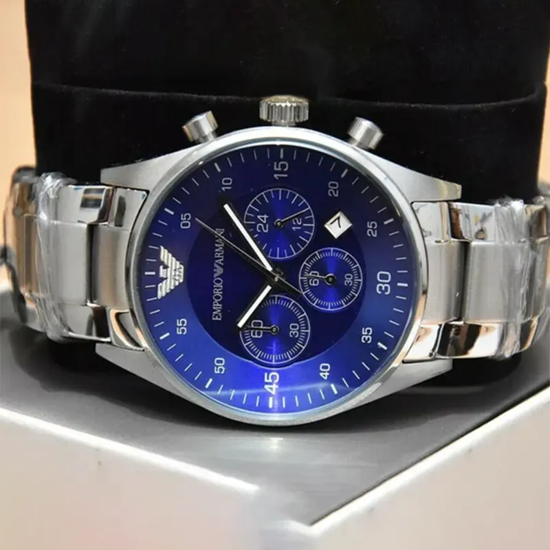 Emporio Armani Chronograph Blue Dial Men's Watch- AR5860